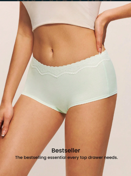 DUMMY - Panti de algodón estilo boyshort M